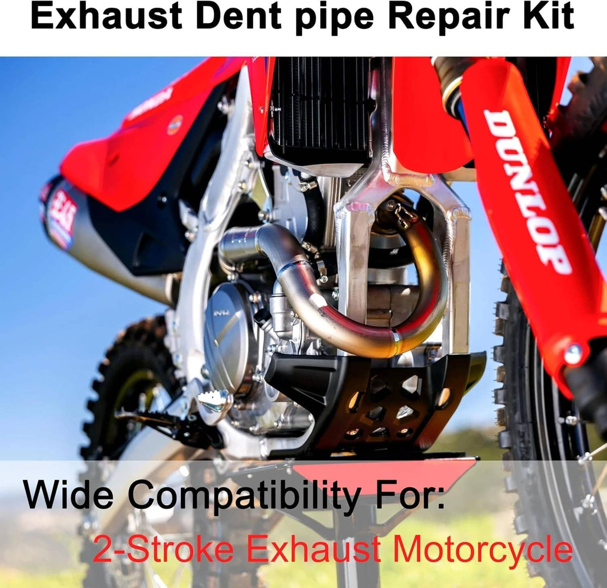 Solid Spare 2-Stroke Exhaust Pipe Repair Kit For Husqvarna TC TE 125 250 300 Dent Removal