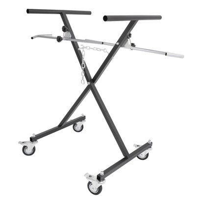 Solid Spare Adjustable Folding Auto Body Bumper Stand Mobile Storage Rack Parts Carts