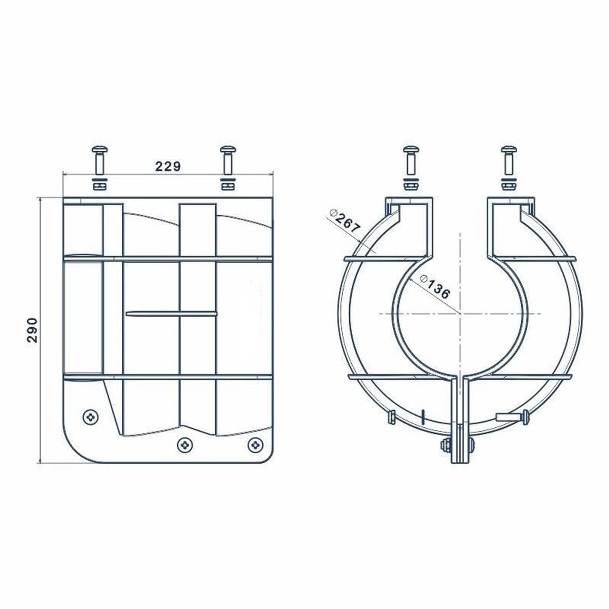 Solid Spare 9" Yellow Prop Guard 9.9 15 20 hp propeller guard outboard boat engine