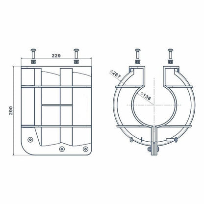 Solid Spare 9" Yellow Prop Guard 9.9 15 20 hp propeller guard outboard boat engine
