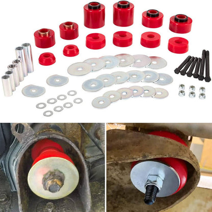 Solidspare 4.4123R Body Cab Mount Bushing Set Kit For 1980-1998 Ford F150 F250 F350 2WD/4WD