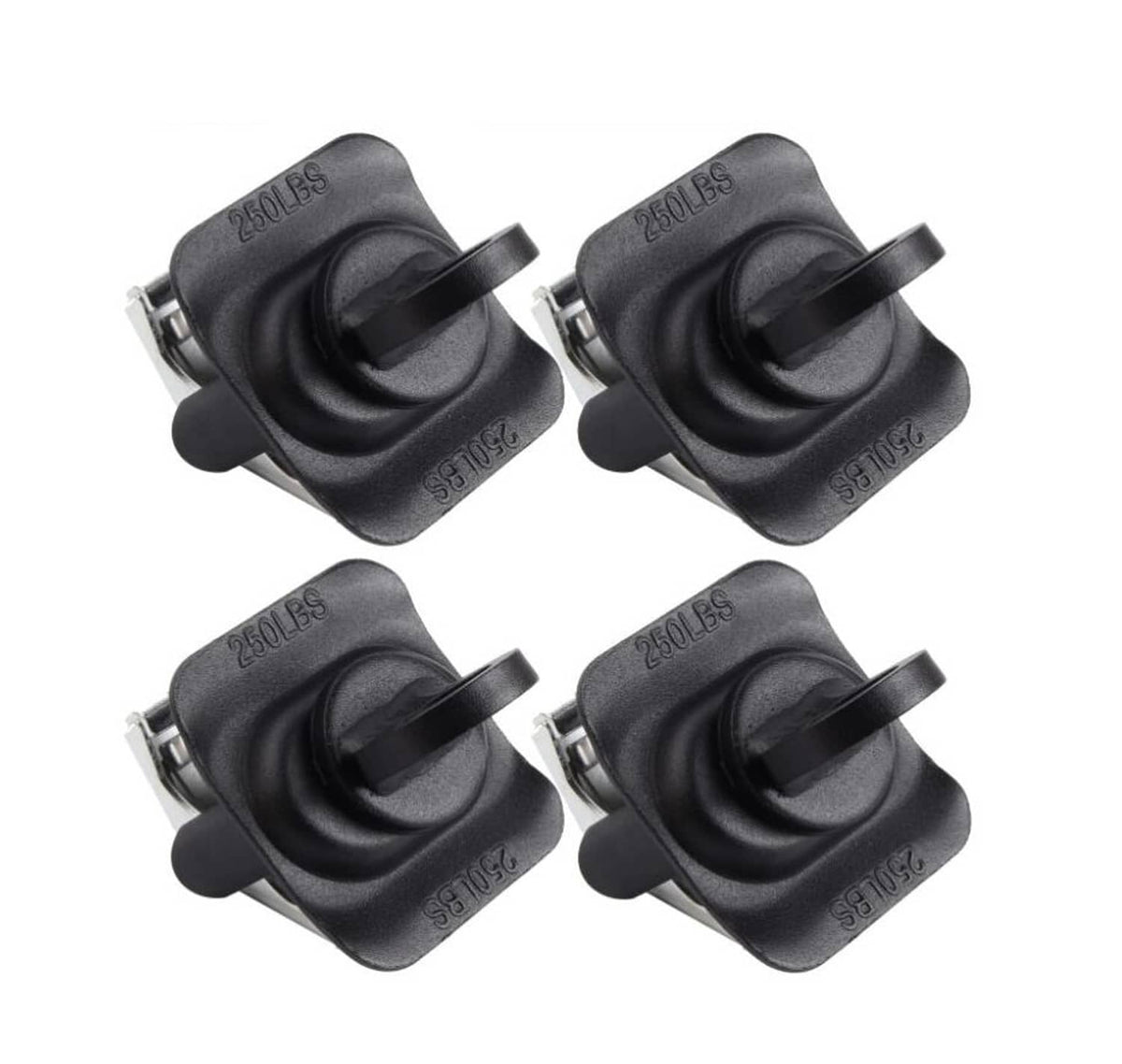 Solidspare Black Truck Bed Cargo Tie Down Loop Kit 23146899 For Sliverado Sierra Colorado
