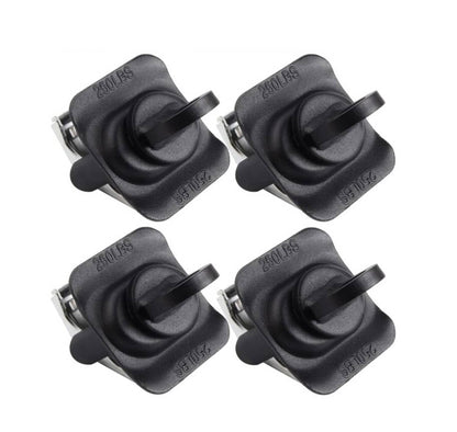 Solidspare Black Truck Bed Cargo Tie Down Loop Kit 23146899 For Sliverado Sierra Colorado