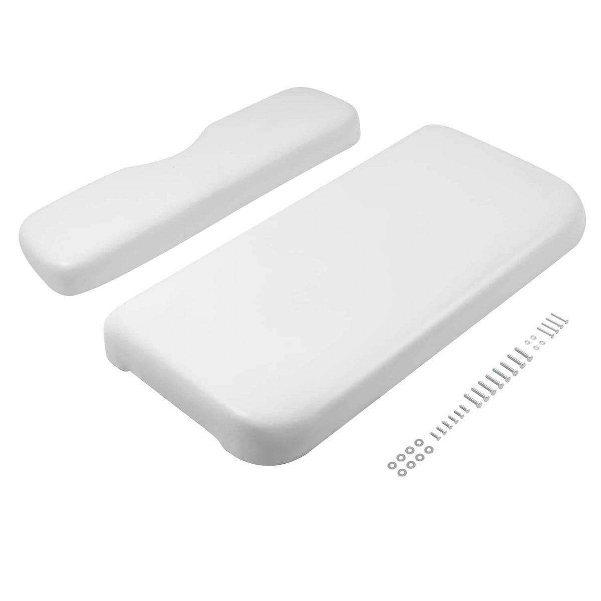 Solidspare White Golf Cart Front Seat Bottom Cushion Backrest For EZGO RXV 2008-Up Models