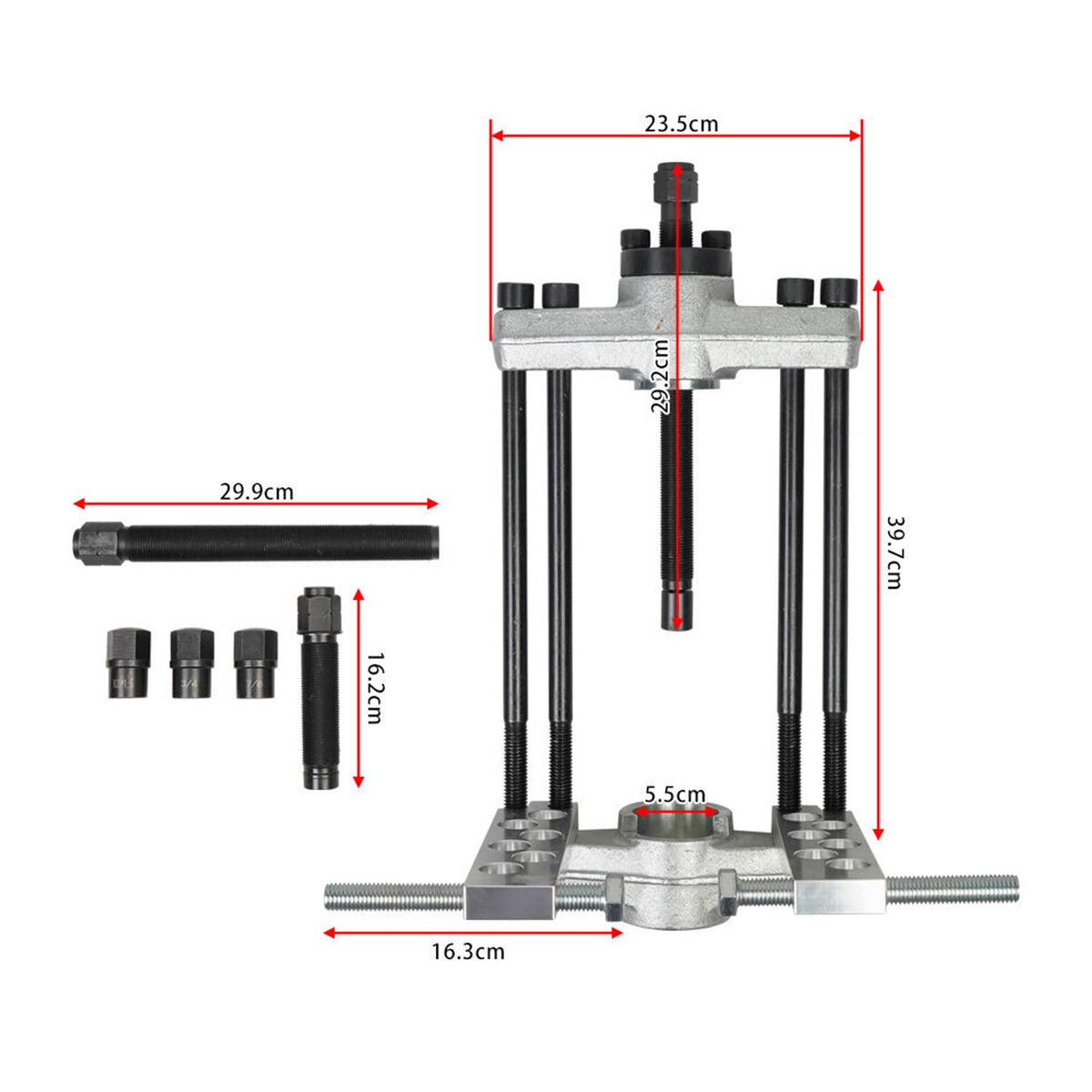 Solidspare 90150 Heavy Duty King Pin Press Removal Tool for Class 3-8 Trucks and Equipment