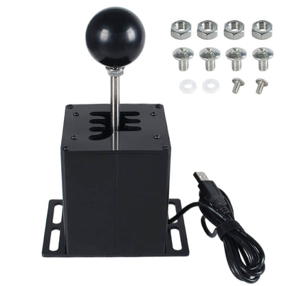 Solidspare PC USB H Gear Shifter Sim Racing Game For Logitech G29 G27 G25 G920 T300RS/GT