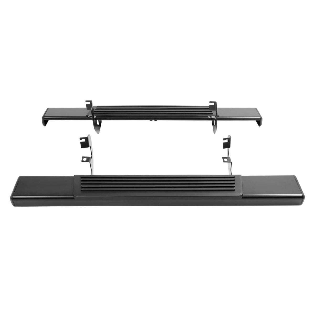 Solid Spare Side Step Bar Running Boards Black For 2019-2025 Silverado Sierra Regular Cab