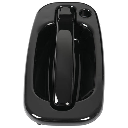 Solid Spare Door Handle Set For Chevy Silverado 1500 1999-2006 Smooth Black Front Outer 2PCS