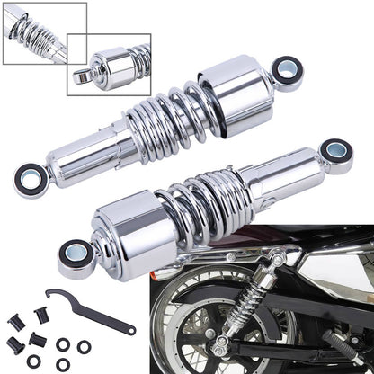 Solidspare Pair 10.5'' Rear Shocks Absorber Fit For Harley Sportster XL 883 1200 Lowering