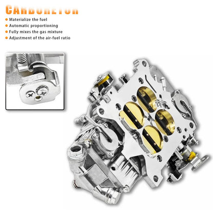 Solidspare BR-67201 850CFM 4 Barrel Carburetor Double Pumper Mechanical Performance Race