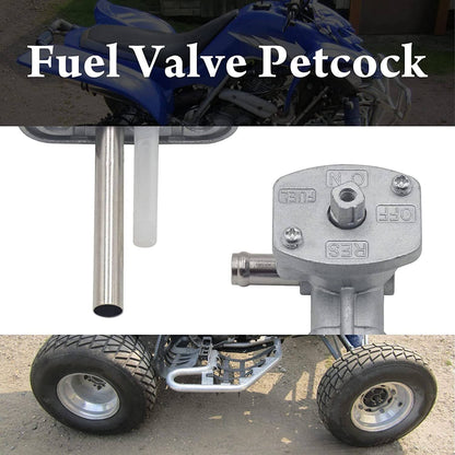 Solidspare Fuel Valve Petcock Tank Switch & Lever Screw For 2002-2008 Yamaha Grizzly YFM660