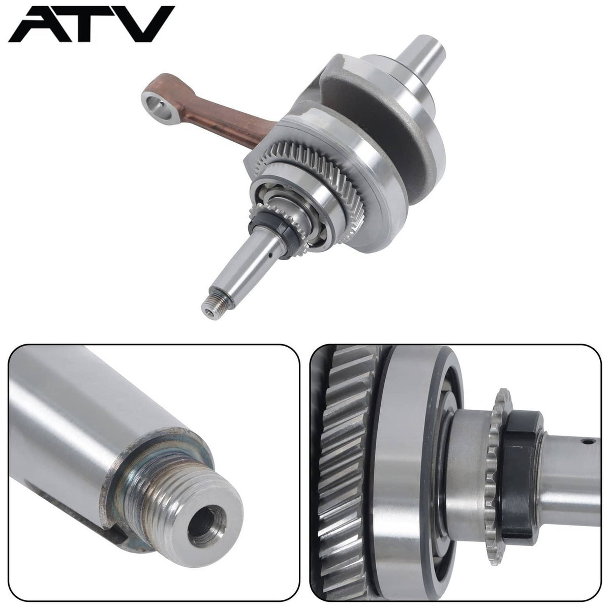 Solidspare Crankshaft With Bearings &Gears For Polaris 500 Magnum Ranger Sportsman 3090323