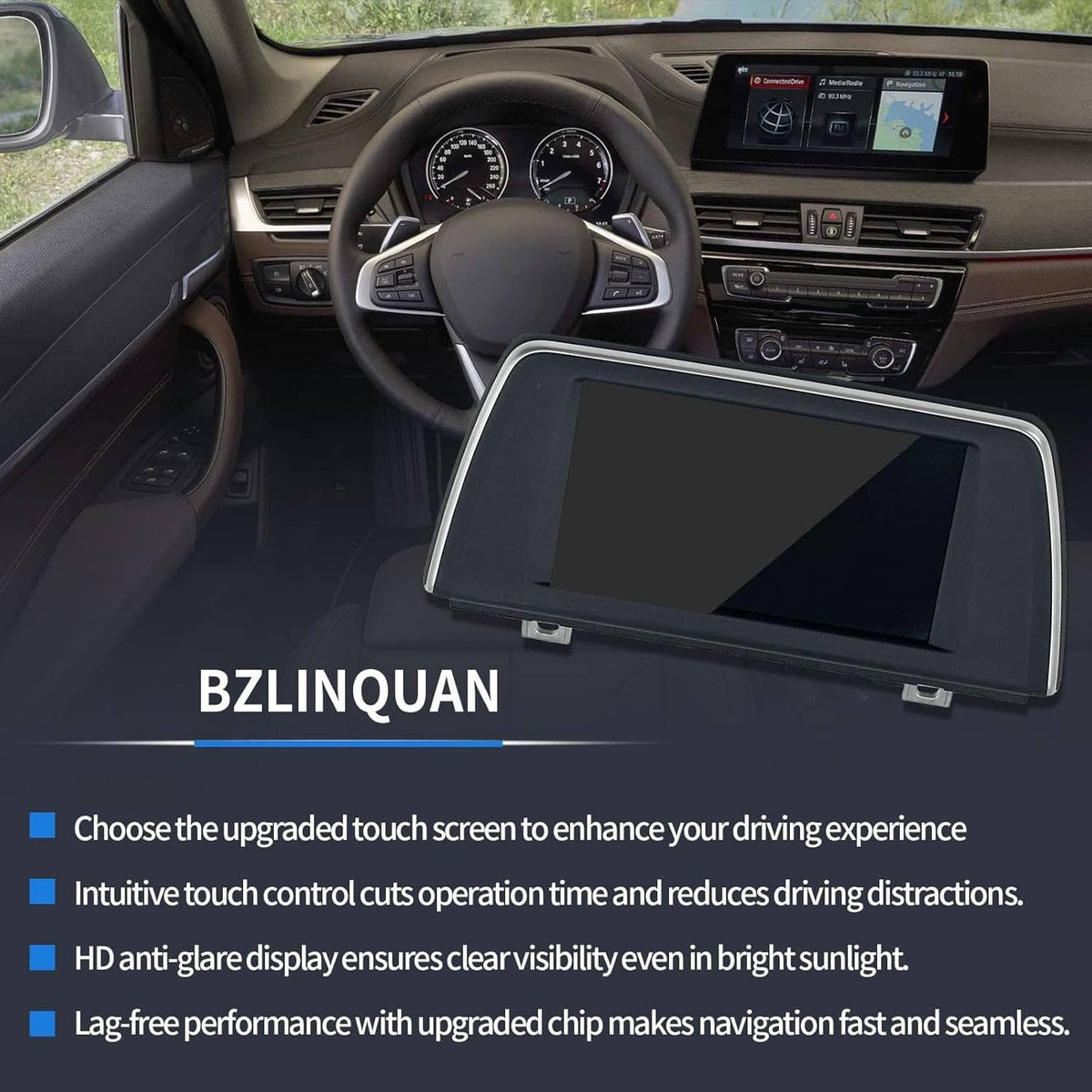 Solidspare 6.5" Information GPS Dash Display Screen For 2016-2018 BMW X1 X2 F48 932212