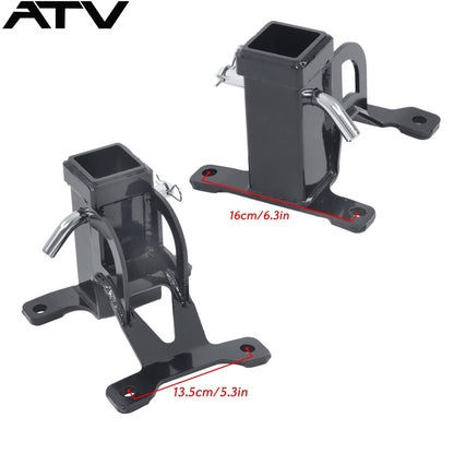 Solidspare Black UTV 2'' Rear Receiver Tow Hitch For Polaris RZR PRO XP 4 years 2020+ Steel