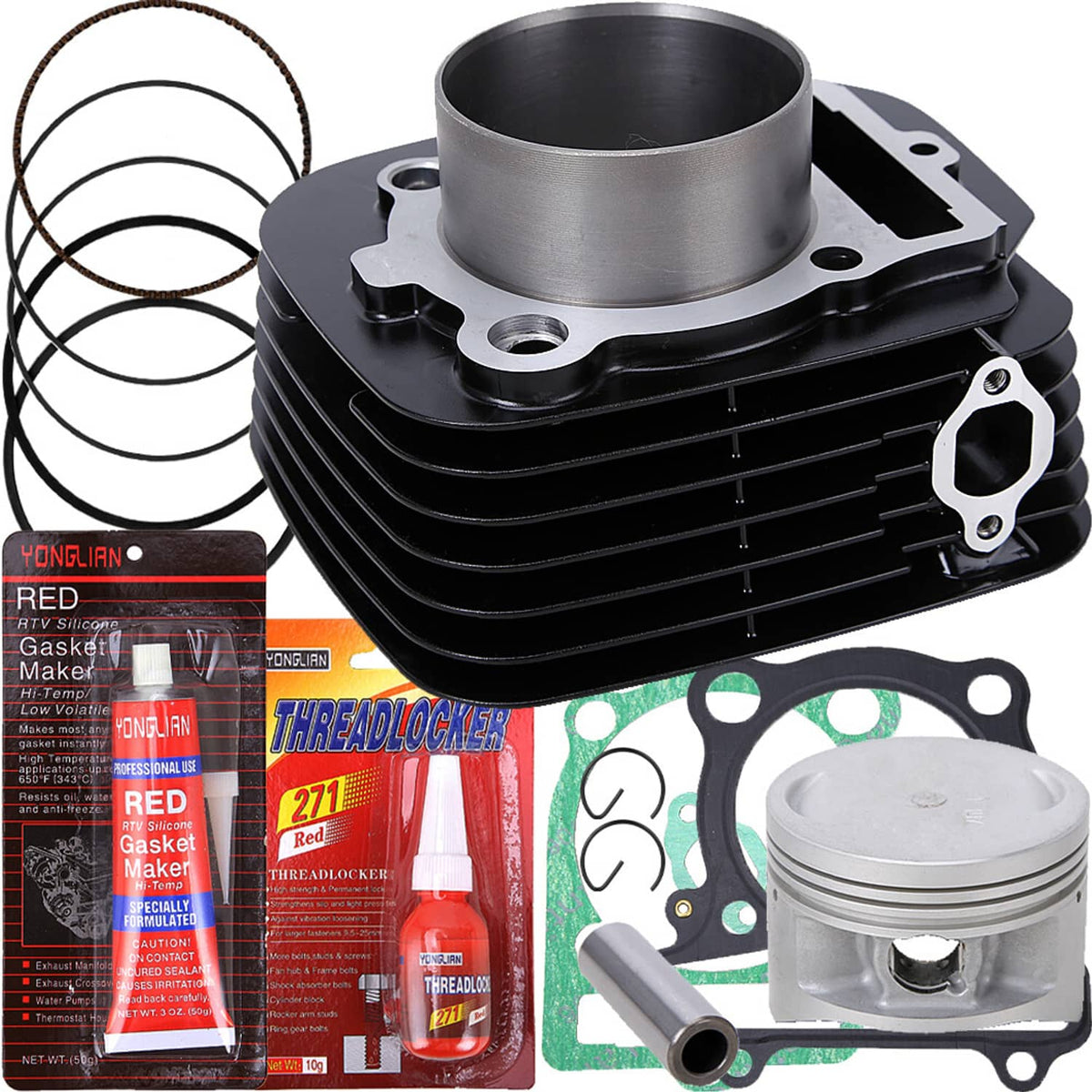 Solidspare For Yamaha Warrior 350 Top End Rebuild Kit Piston Cylinder Gaskets US Stock 83mm