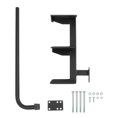 Solidspare Fits Universal Trailer Tongue 460 Lbs Boat Trailer Steps 3-Step Ladder W/Handle