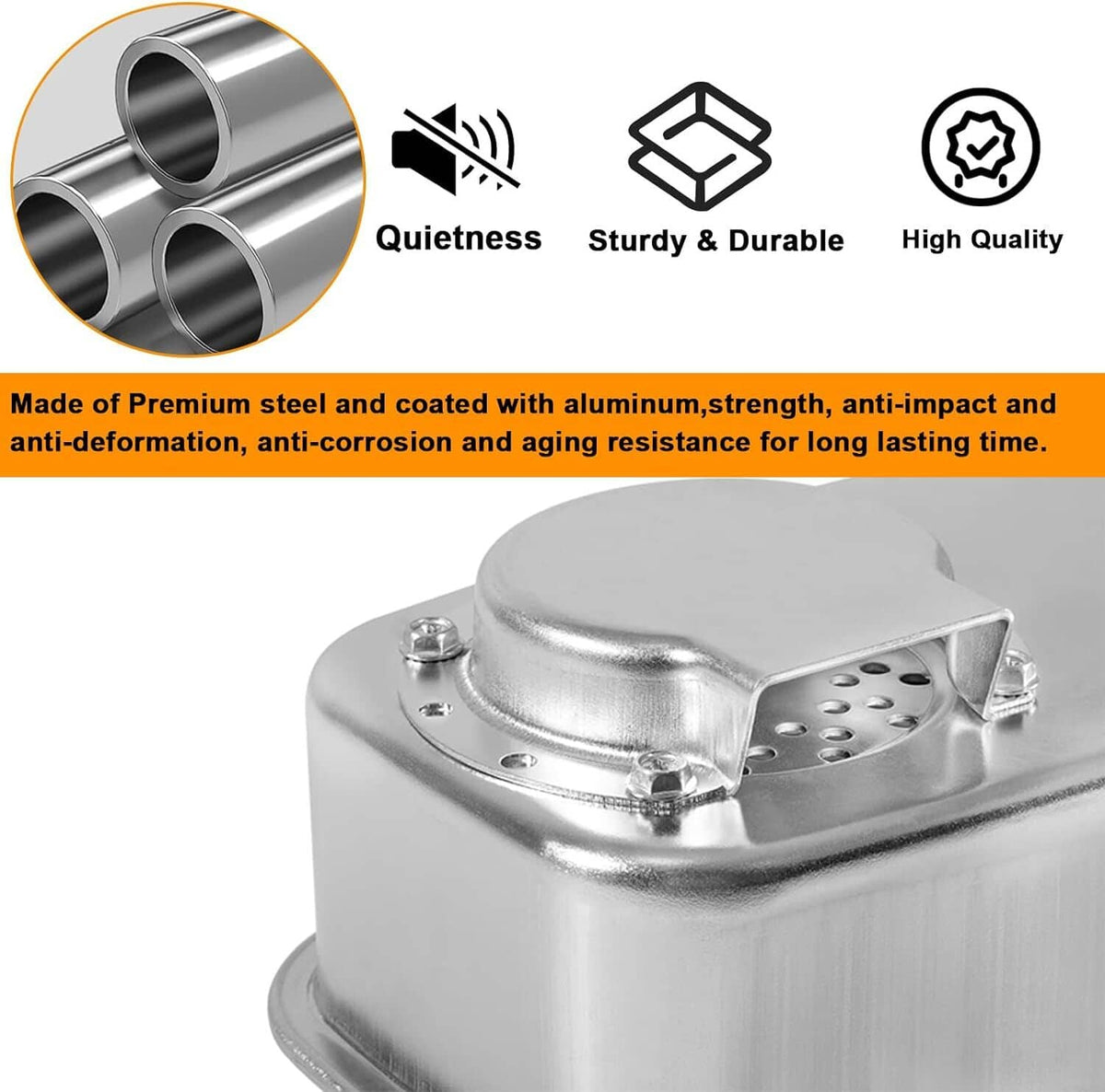 Solid Spare 951-0616B 751-0616B Exhaust Muffler Twin Inlet For Cub Cadet RZT50 RZT54 RZT42