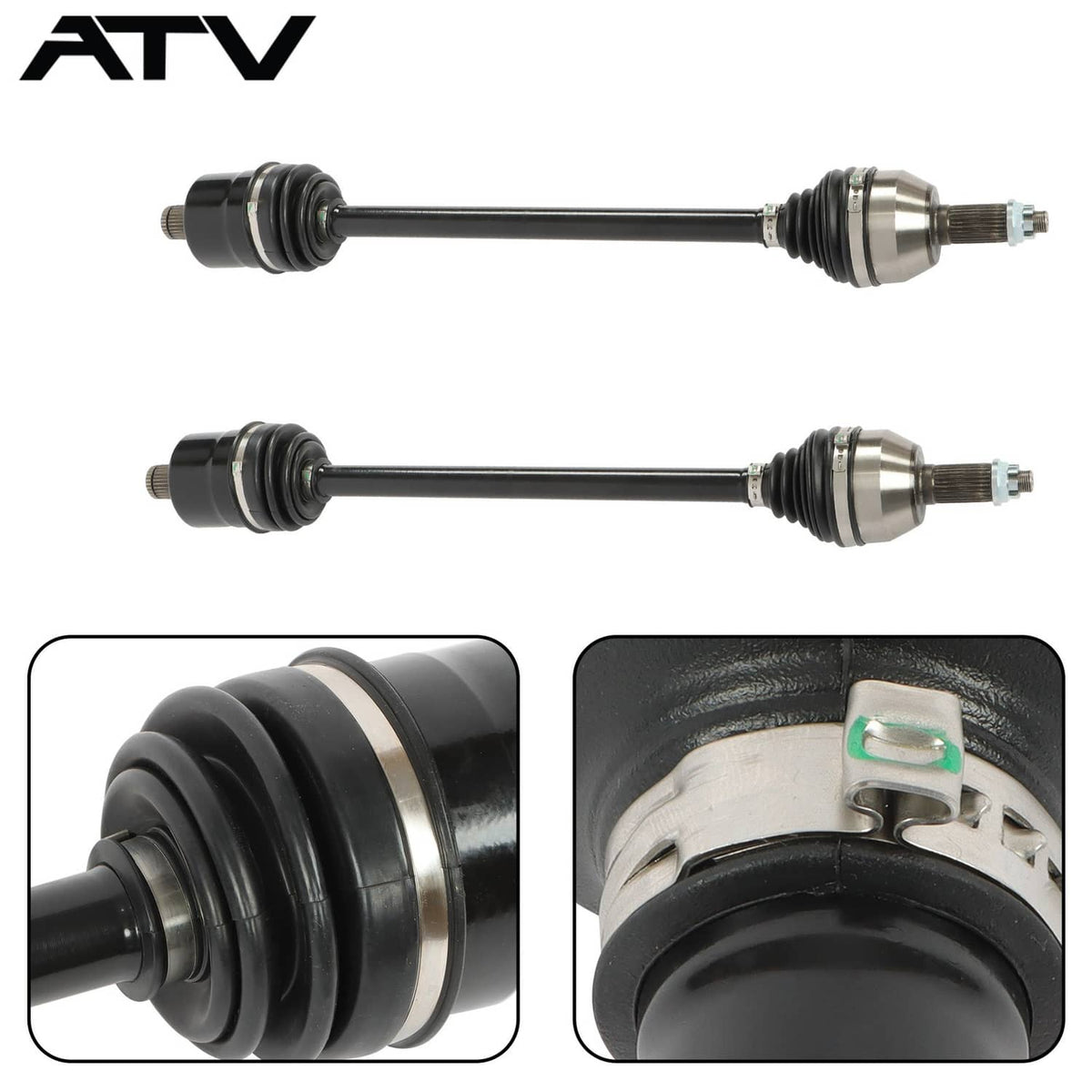 Solidspare Rear Right Left CV Axles Drive Shaft For Polaris XP 1000 14-18 1333124 1333439