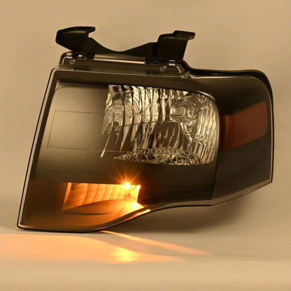 Solid Spare Left For Ford Expedition 2007-2014 Headlight W/bulbs Amber Reflector 7L1Z13008DB