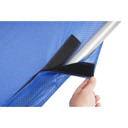 Solidspare Silvery+Blue Boat Sun Shade For Boats 25 FT And Under Aluminium Powder Coated
