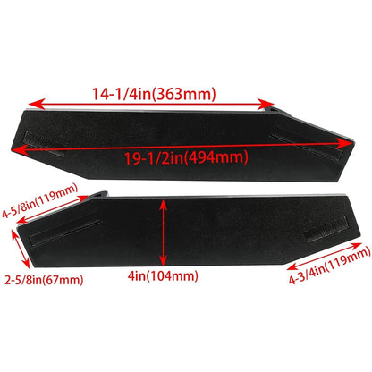 2pc Mounting Weld On Bracket for Tree Post Puller Hammer Driver Mixer Attachment