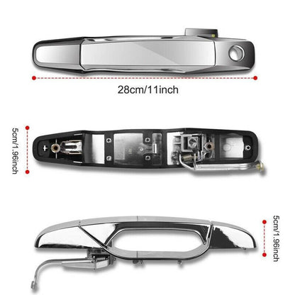 Solidspare 4X Chrome Exterior Door Handle Set For Chevy Tahoe GMC Yukon Sierra Denali 07-13