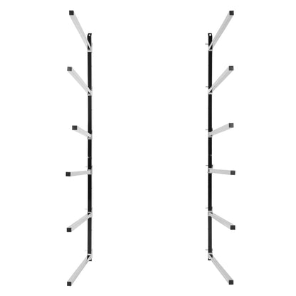 Solid Spare Wall Mounting Bumper Stand - Auto Body Paint Stand Rack w/ 6 Removable Arms