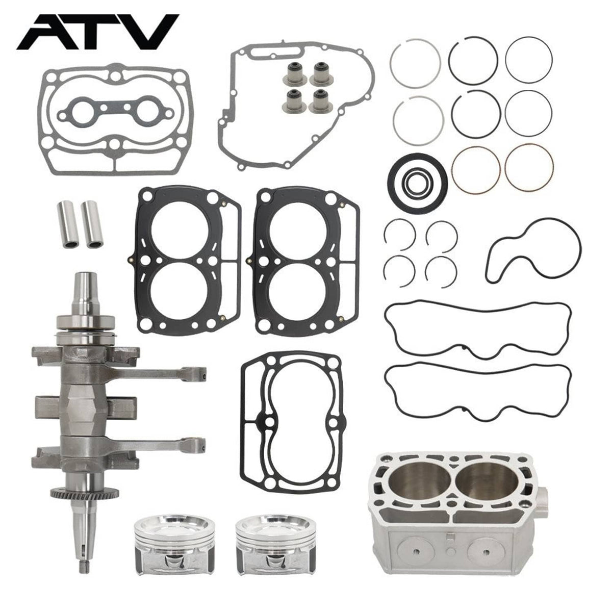 Solidspare Engine Rebuild Kit Crankshaft Cylinder For Polaris Rzr Ranger Sportsman 800 Crew