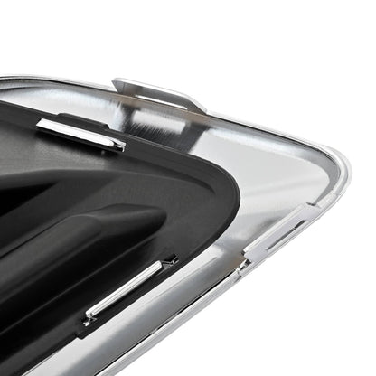 Solid Spare Front Bumper Fog Light Lamp w/Bezel Chrome Trim Set For Chevy Malibu 2013-2015