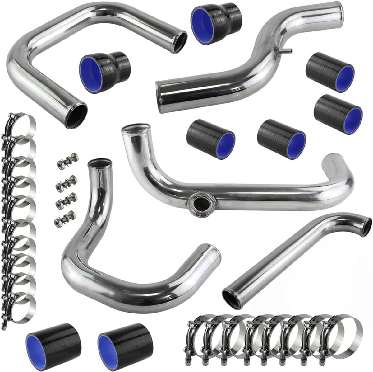 Solidspare Blue Intercooler Pipe Tube Kit for Honda Civic 1992-2000 Acura Integra 1994-2001