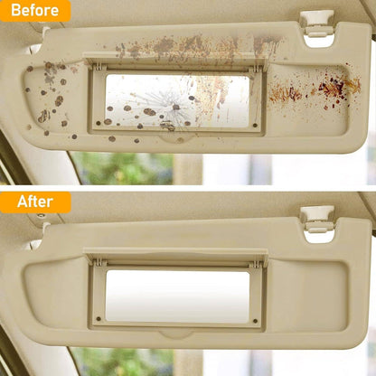 Solidspare 1Set Beige Sun Visor Left & Right Visor Kit For 2006-2011 Honda Civic Visors