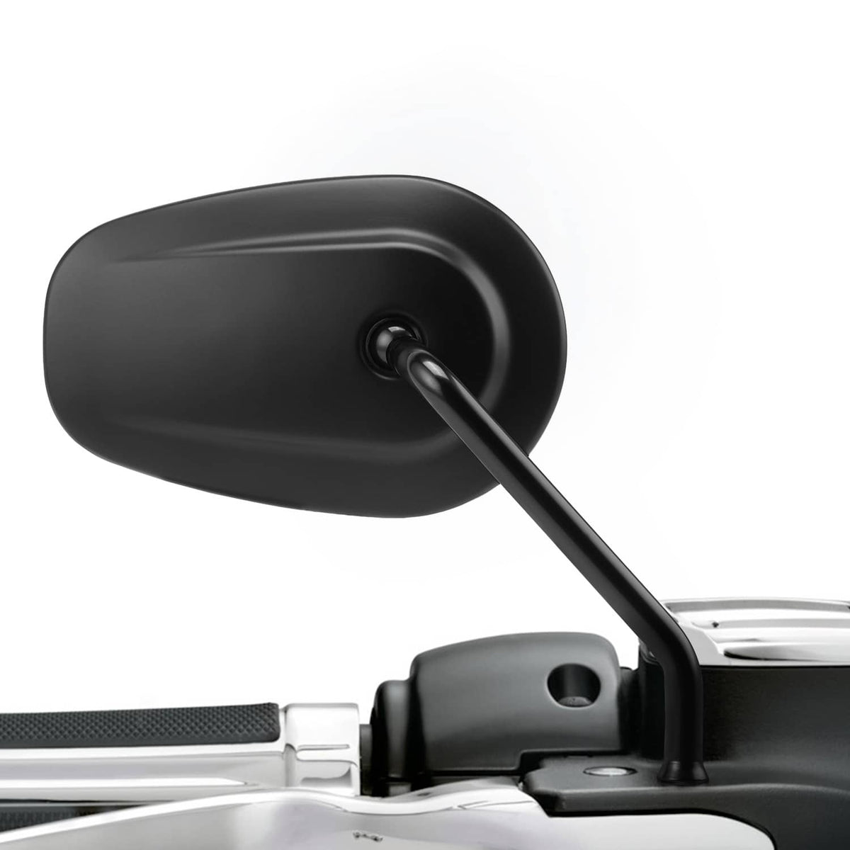 Solidspare Long Stem Rearview Mirrors Teardrop For Harley Touring Sportster Softail Dyna