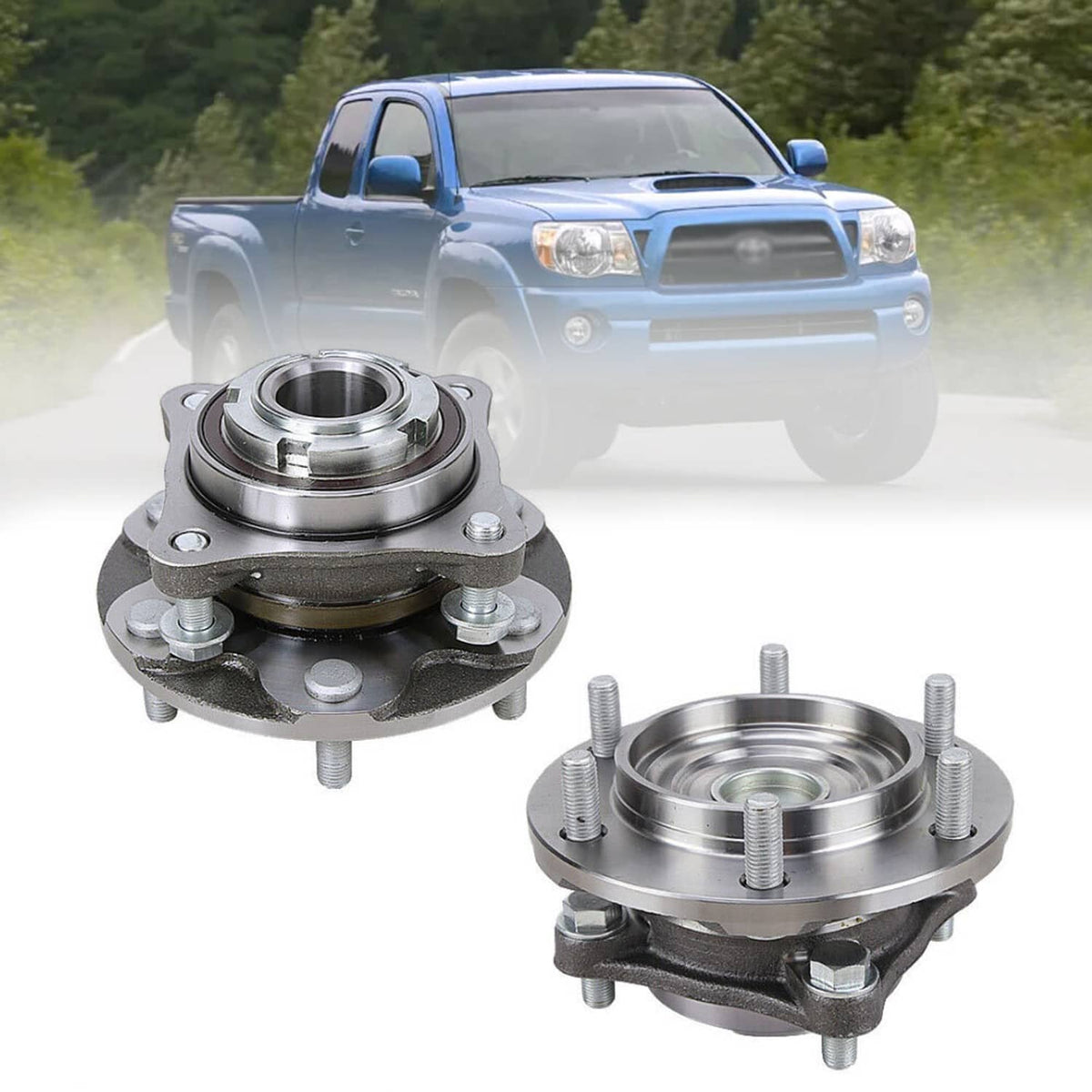 Solidspare Front Wheel Bearing and Hub Assembly For 05-15 Toyota 4Runner Tacoma FJ Cruiser