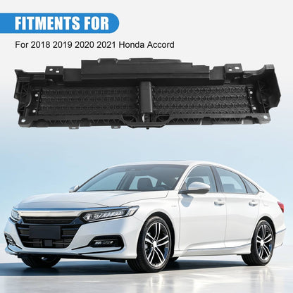 Solidspare Upper Radiator Grille Air Shutter with Motor for Honda Accord 18-21 L4 1.5L 2.0L