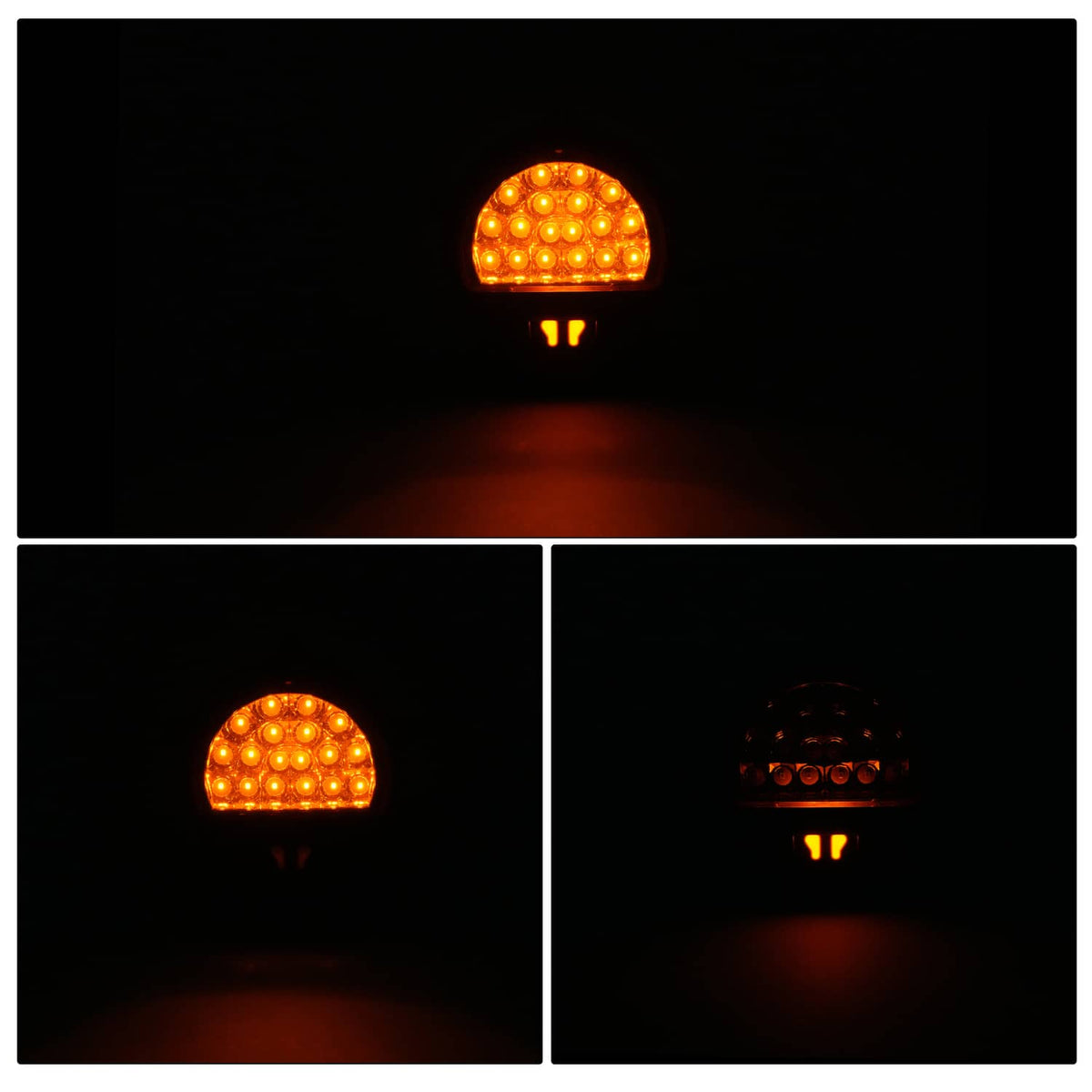 Solid Spare 2x New LED Front Turn Signal Lights Yellow Lens For Humvee M35 M998 #12422957