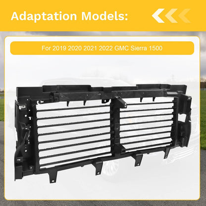 Solidspare Front Active Air Grille Shutter For 2019-2021 GMC Sierra 1500 W/Motor 84641100