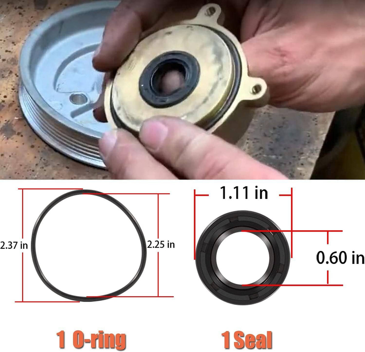Solid Spare For Volvo Penta Raw Sea Water Pump Repair Rebuild Kit 5.0Gi 5.0GL 5.0GXi 5.0OSi