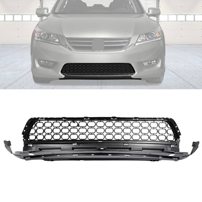 Solid Spare New Bumper Lower Grille Assembly Front Black Fits Honda Accord 2013 2014 2015