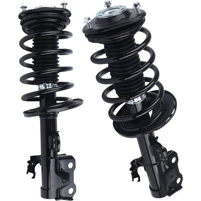 Solidspare Set Front Complete Struts Shocks & Coil Springs For 2010-2015 Toyota Prius 1.8L