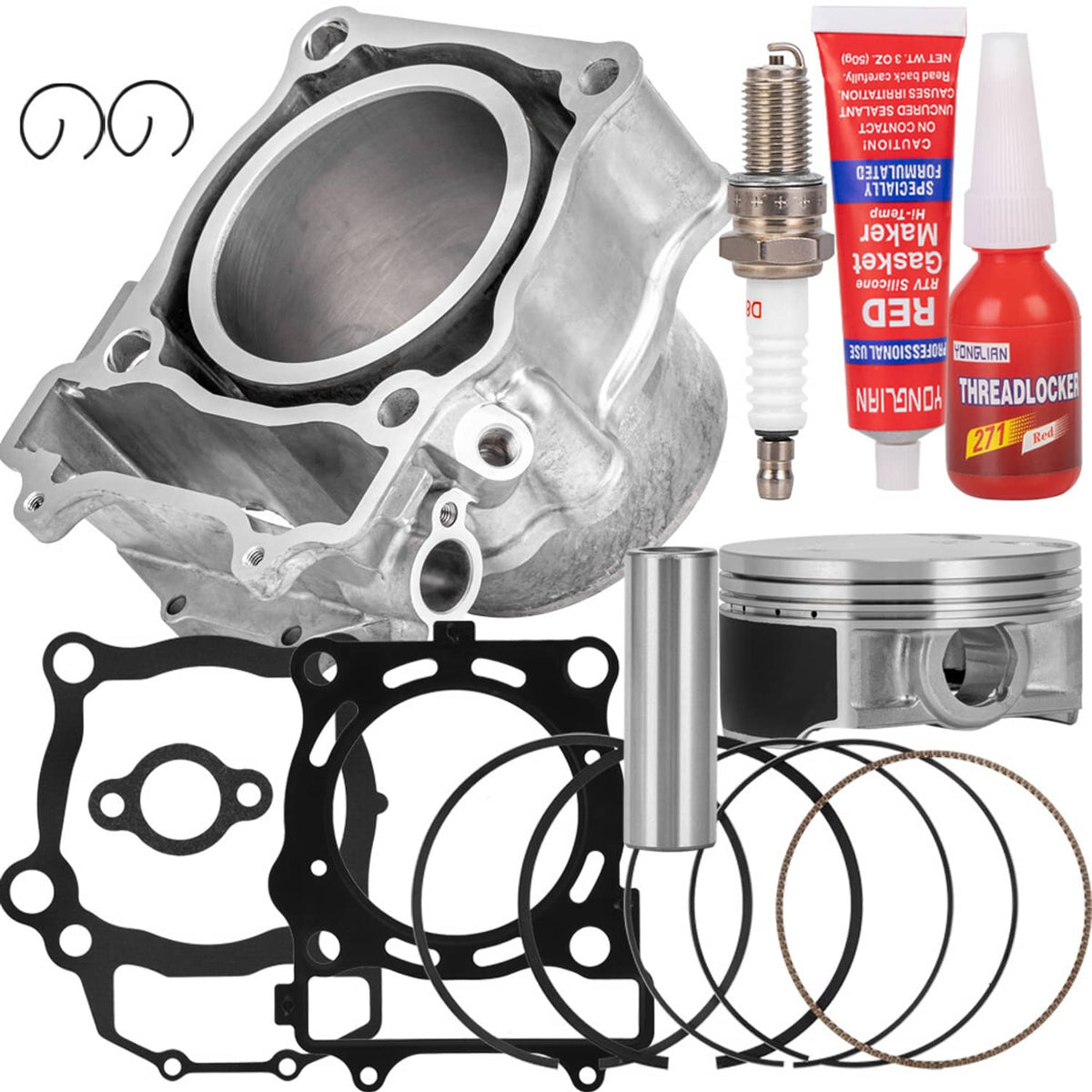 Solidspare For 2009-14 Polaris Sportsman 550 XP EPS Cylinder Piston Ring Gasket Top End Kit