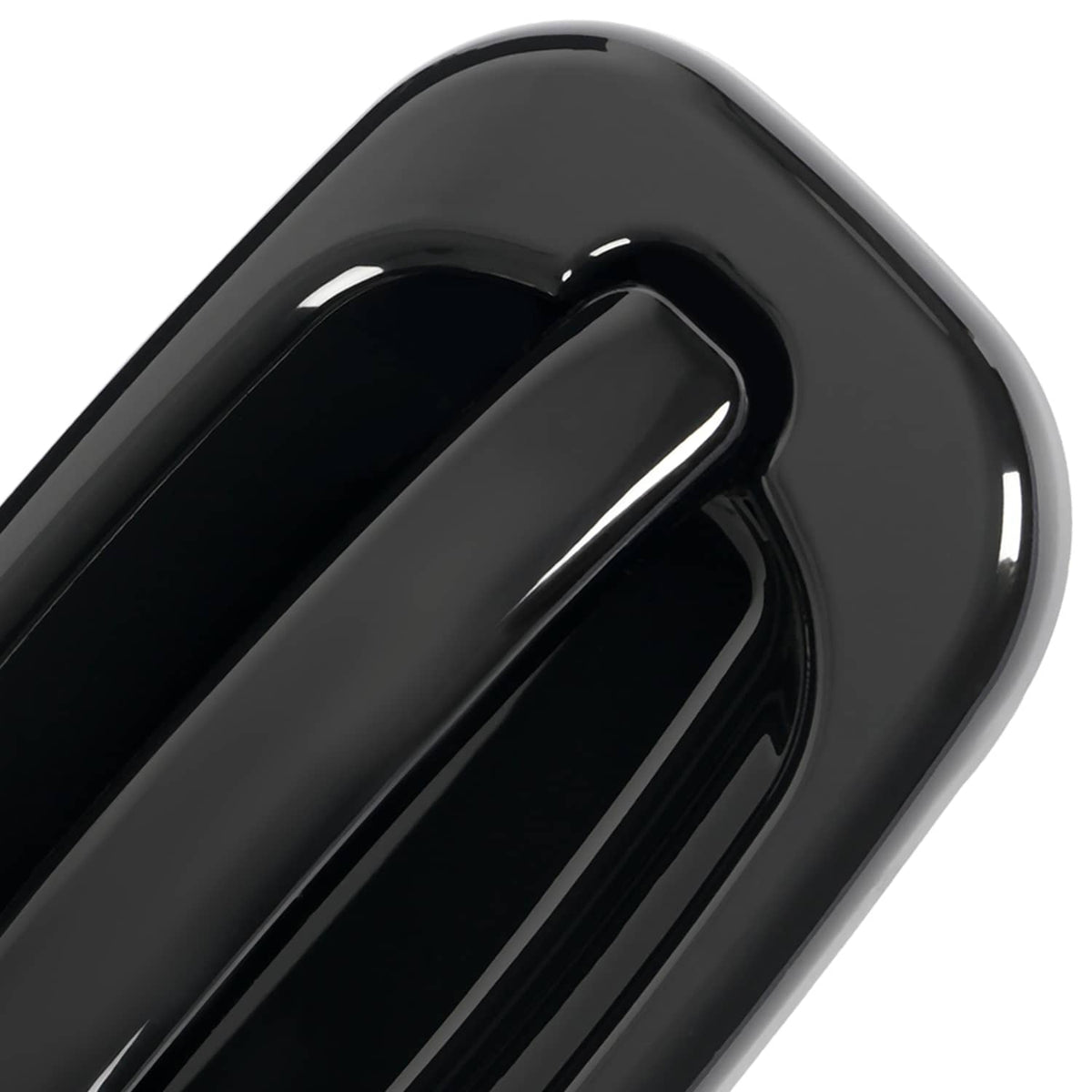 Solid Spare Door Handle Set For Chevy Silverado 1500 1999-2006 Smooth Black Front Outer 2PCS