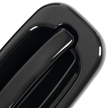 Solid Spare Door Handle Set For Chevy Silverado 1500 1999-2006 Smooth Black Front Outer 2PCS