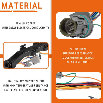 Solid Spare 6 Speed Transmission Wire Harness for 2006-2009 1000/2000 Allison GM/Duramax