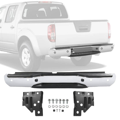 Solidspare Chrome Rear Step Bumper Assembly W/ Sensor Hole For 2005-2021 Nissan Frontier