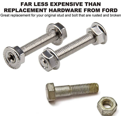 Solidspare Stainless Steel Exhaust Manifold Stud Nuts Kit for Ford 4.6L 5.4L Liter V8 16pcs