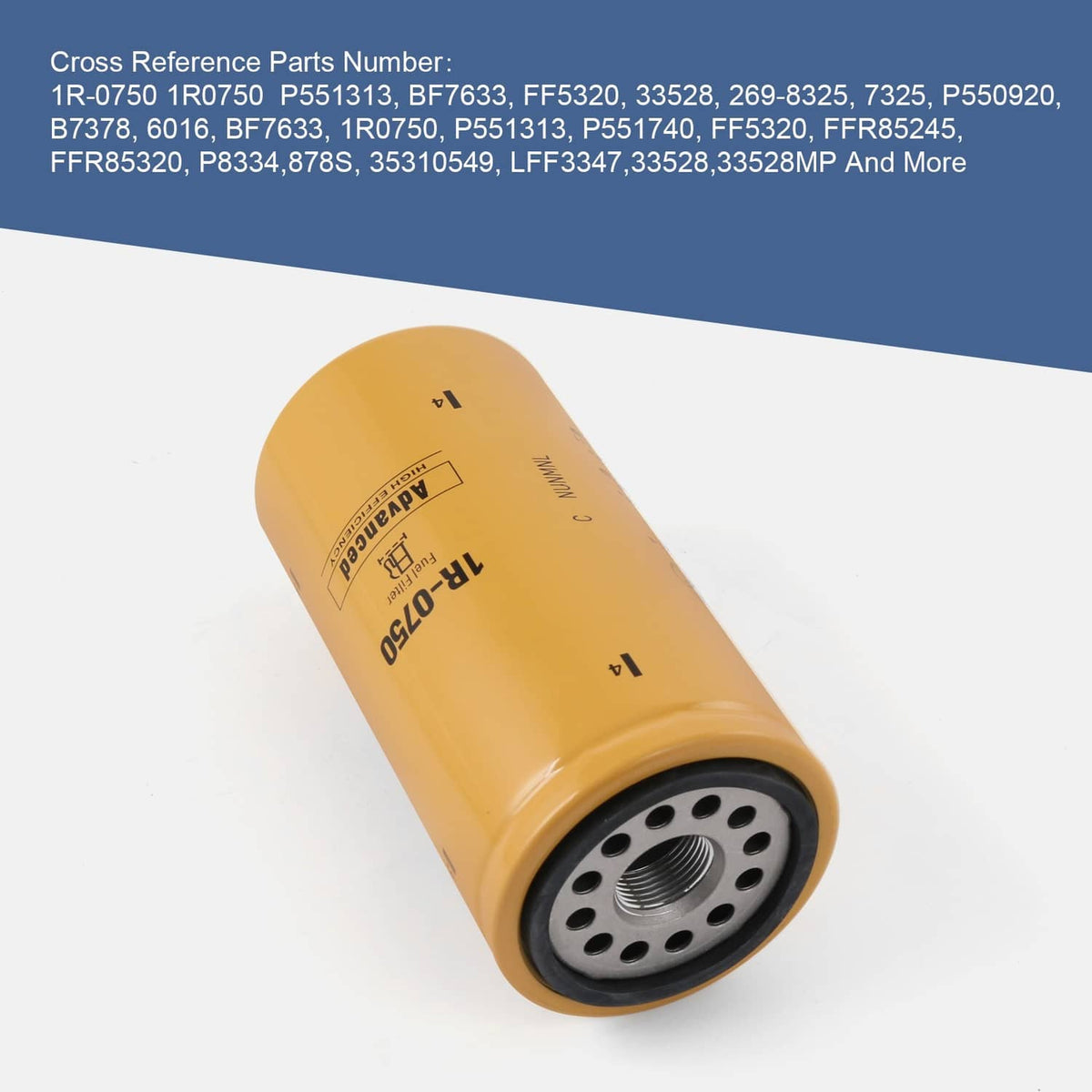 Solidspare Diesel Fuel Filter W/ Remote Mount Base 1/2" NPT For CAT 1R-0749,1R-0750 Filters