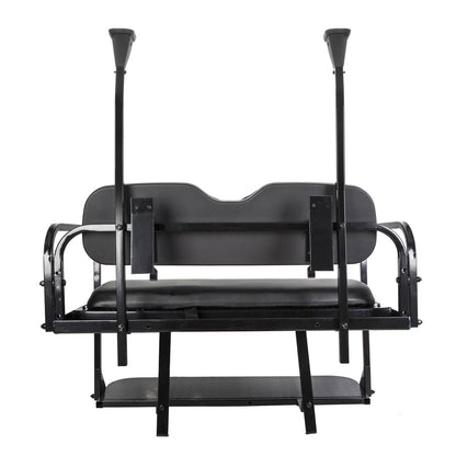 Solidspare Golf Cart Flip Rear Back Seat Kit Black For Club Car Precedent Tempo Onward 04+