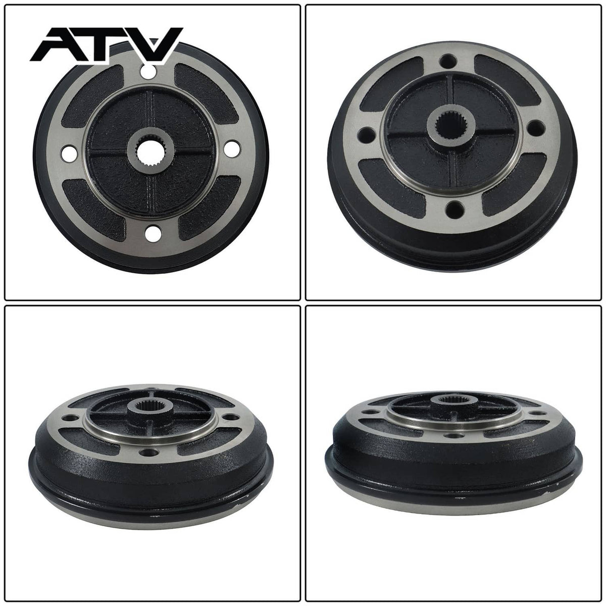 Solidspare Rear Brake Drum For Kawasaki Mule 2500 2510 2520 1994-2000 41038-1226 41038-1227