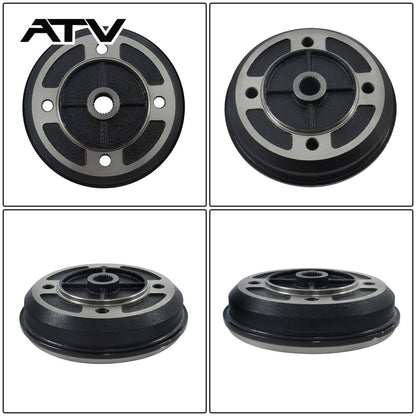 Solidspare Rear Brake Drum For Kawasaki Mule 2500 2510 2520 1994-2000 41038-1226 41038-1227