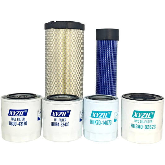 Solid Spare Air Fuel Hydrostat Oil Hydraulic Filter Kit Fit for Kubota L3301 HST L3901 HST